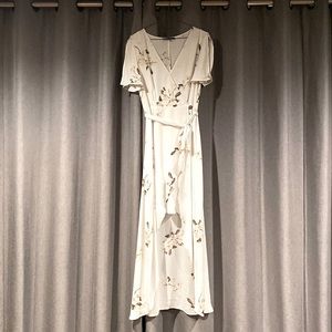 Dynamite high-low wrap dress